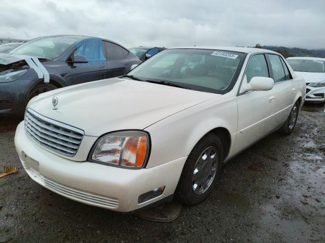 1G6KD54Y81U105375 - 2001 CADILLAC DEVILLE WHITE photo 1