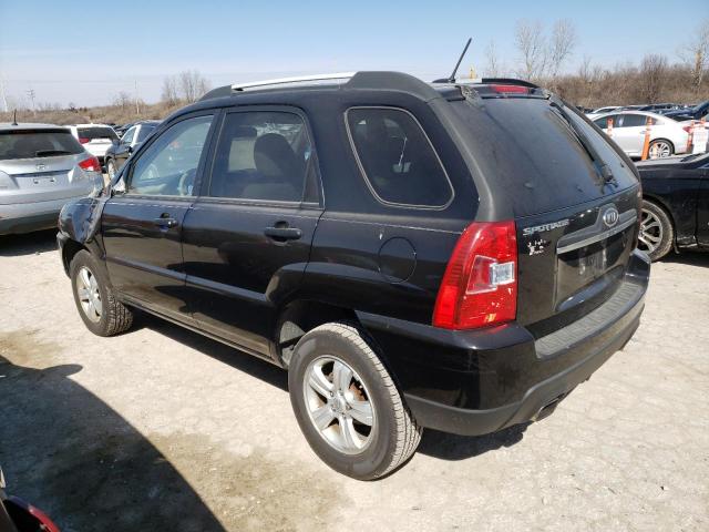 KNDJF724597568146 - 2009 KIA SPORTAGE L BLACK photo 2