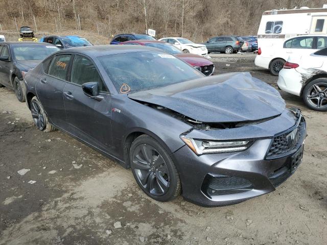 19UUB6F55NA003772 - 2022 ACURA TLX TECH A GRAY photo 4