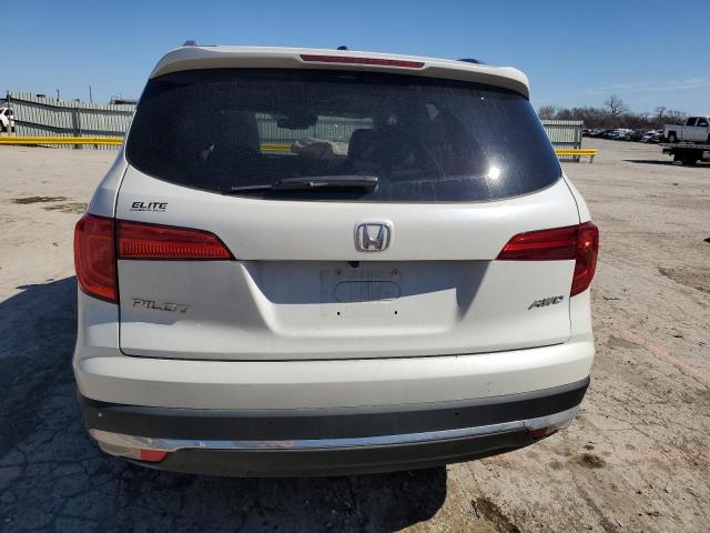 5FNYF6H08HB042227 - 2017 HONDA PILOT ELITE WHITE photo 6