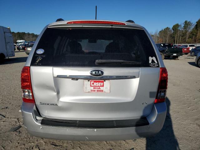 KNDMH4C72E6568829 - 2014 KIA SEDONA EX SILVER photo 6