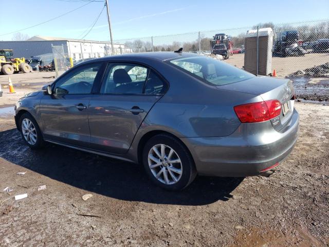 3VWDP7AJ8CM129910 - 2012 VOLKSWAGEN JETTA SE GRAY photo 2