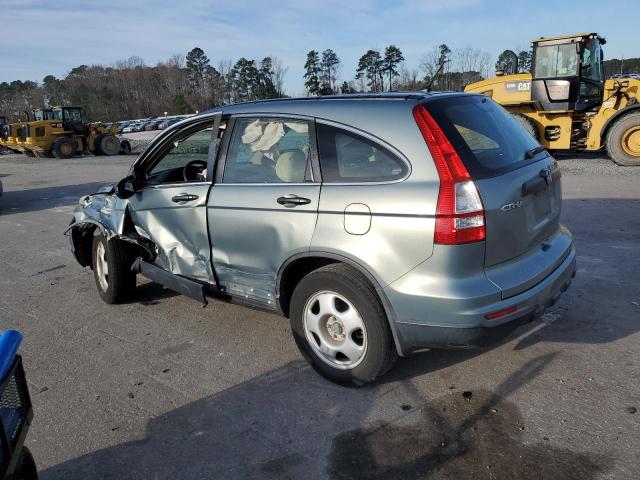 5J6RE3H32AL033133 - 2010 HONDA CR-V LX TEAL photo 2