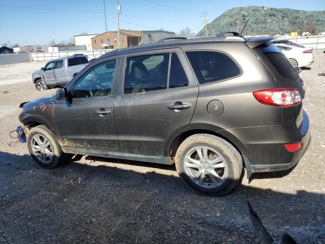 5XYZKDAG2CG120174 - 2012 HYUNDAI SANTA FE LIMITED GRAY photo 2