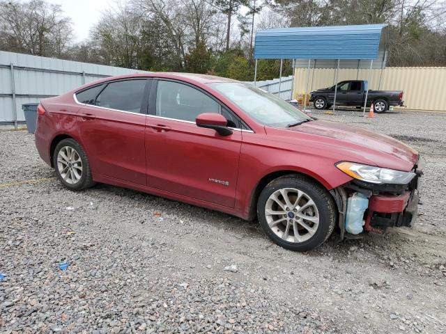 3FA6P0LU8KR222539 - 2019 FORD FUSION SE BURGUNDY photo 4