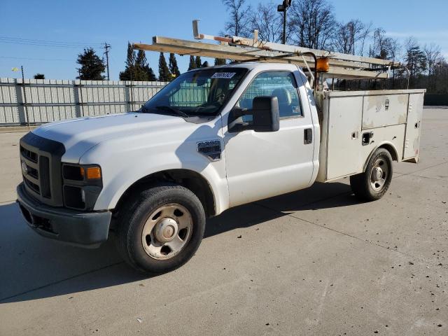 1FDWF30548EC94342 - 2008 FORD F350 SRW SUPER DUTY WHITE photo 1