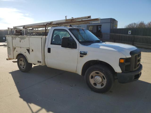 1FDWF30548EC94342 - 2008 FORD F350 SRW SUPER DUTY WHITE photo 4