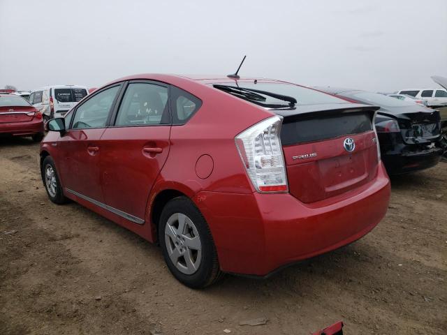 JTDKN3DUXA0196247 - 2010 TOYOTA PRIUS RED photo 2