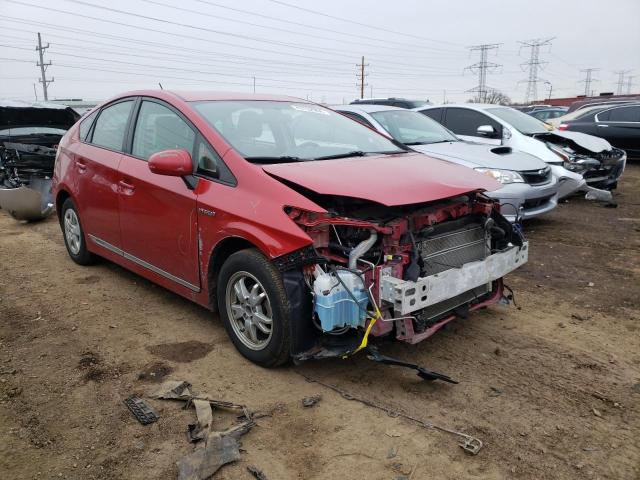 JTDKN3DUXA0196247 - 2010 TOYOTA PRIUS RED photo 4