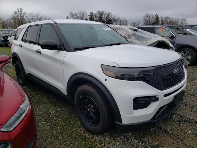 1FM5K8AB1LGA84299 - 2020 FORD EXPLORER POLICE INTERCEPTOR WHITE photo 4