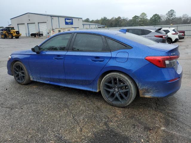 2HGFE2F50NH543329 - 2022 HONDA CIVIC SPORT BLUE photo 2