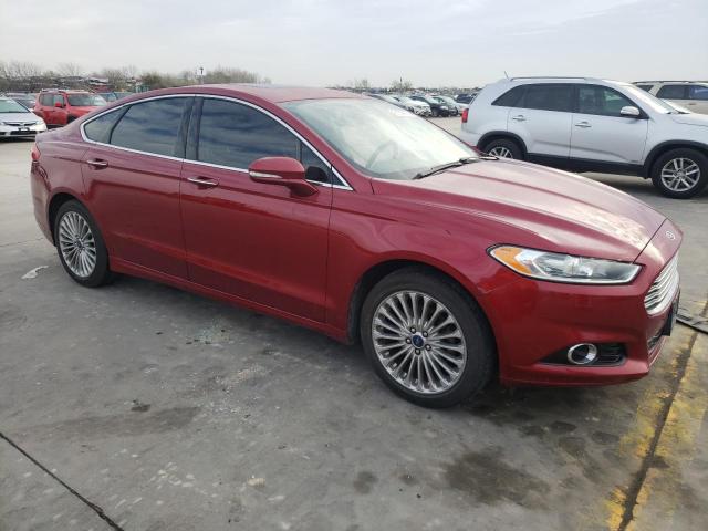 3FA6P0K93ER367313 - 2014 FORD FUSION TITANIUM BURGUNDY photo 4