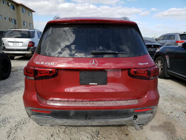 W1N4M4HB1MW088135 - 2021 MERCEDES-BENZ GLB 250 4MATIC RED photo 6