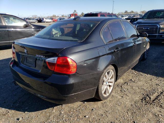 WBAVC53567FZ73521 - 2007 BMW 328 I SULEV BLACK photo 3