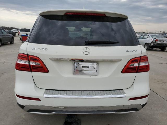 4JGDA5HB9CA088302 - 2012 MERCEDES-BENZ ML 350 4MATIC WHITE photo 6
