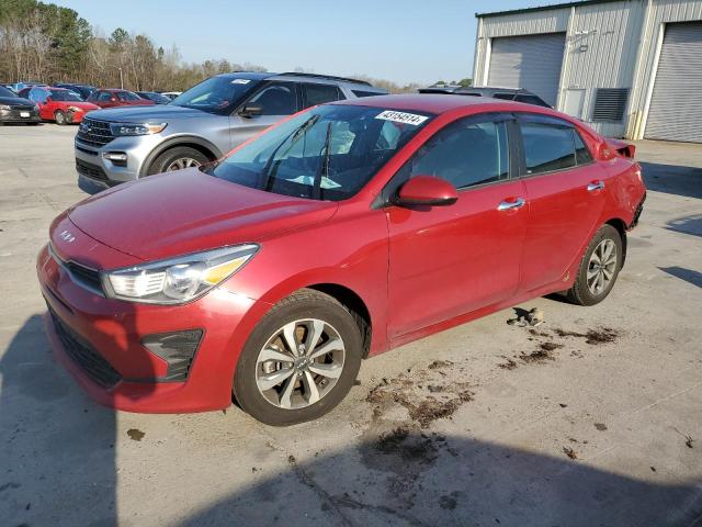 3KPA24AD9NE468282 - 2022 KIA RIO LX RED photo 1