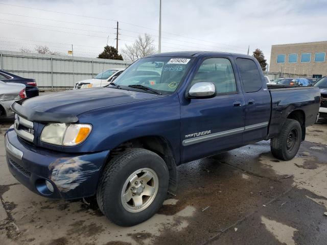 5TBBT441X3S431708 - 2003 TOYOTA TUNDRA ACCESS CAB SR5 BLUE photo 1