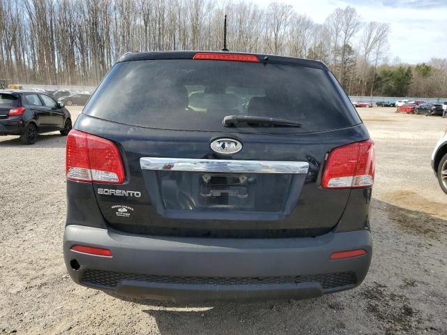 5XYKT3A17DG332154 - 2013 KIA SORENTO LX BLACK photo 6