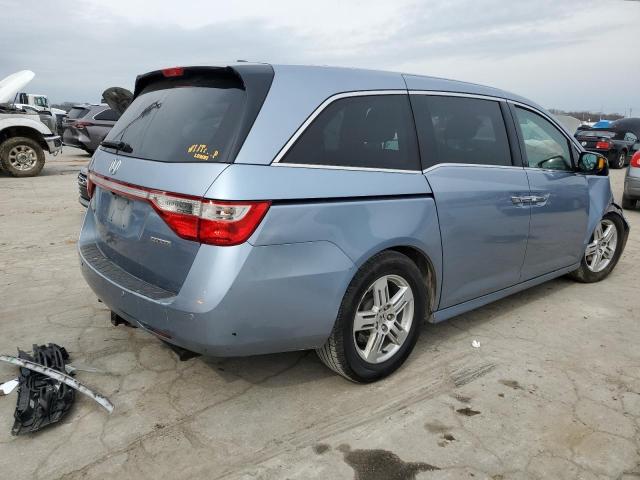 5FNRL5H96CB130661 - 2012 HONDA ODYSSEY TOURING BLUE photo 3