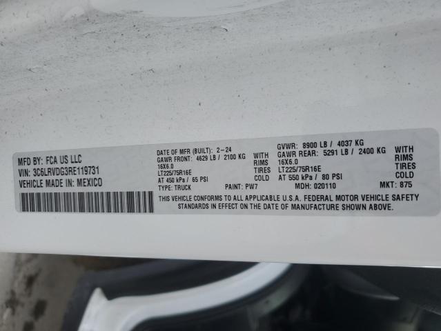 3C6LRVDG3RE119731 - 2024 RAM PROMASTER 2500 HIGH Ağ foto 13