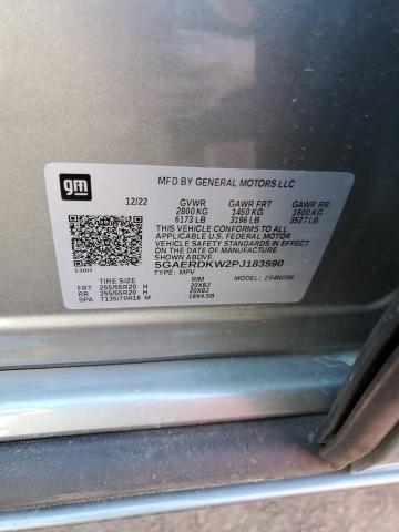 5GAERDKW2PJ183590 - 2023 BUICK ENCLAVE AVENIR ვერცხლისფერი ფოტო 12