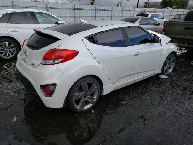 KMHTC6AE5FU243317 - 2015 HYUNDAI VELOSTER TURBO WHITE photo 3