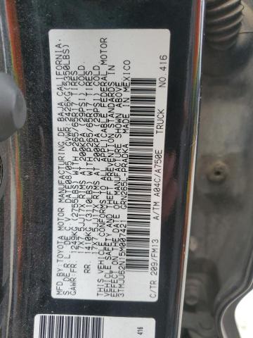 3TMJU62N15M007421 - 2005 TOYOTA TACOMA DOUBLE CAB PRERUNNER BROWN photo 12