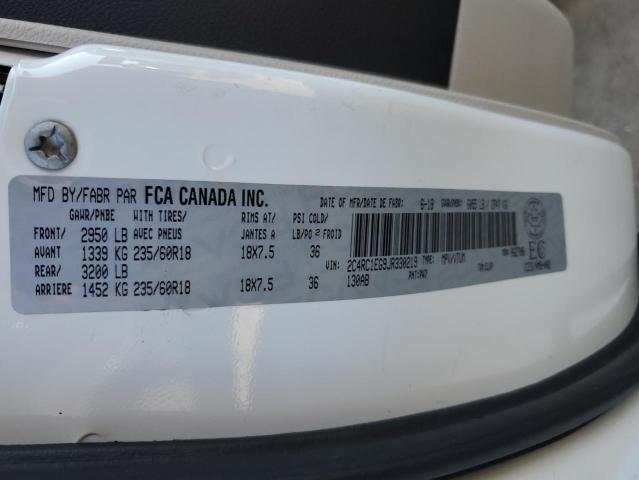 2C4RC1EG9JR330219 - 2018 CHRYSLER PACIFICA TOURING L PLUS WHITE photo 12