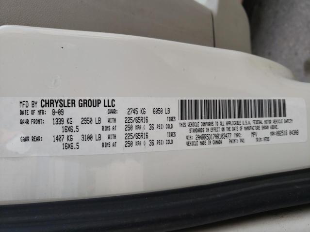 2A4RR5D17AR103477 - 2010 CHRYSLER TOWN & COU TOURING თეთრი ფოტო 13