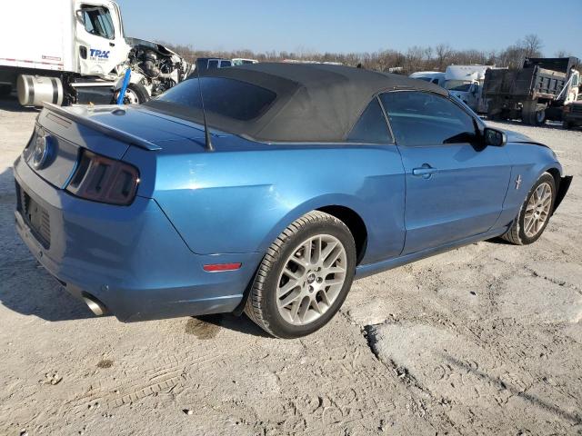 1ZVBP8EMXE5235317 - 2014 FORD MUSTANG BLUE photo 3