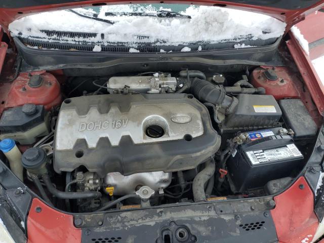 KNADE163966068892 - 2006 KIA RIO 5 RED photo 11