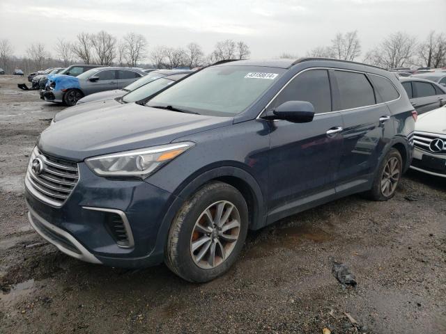 KM8SM4HF7HU223570 - 2017 HYUNDAI SANTA FE SE BLUE photo 1