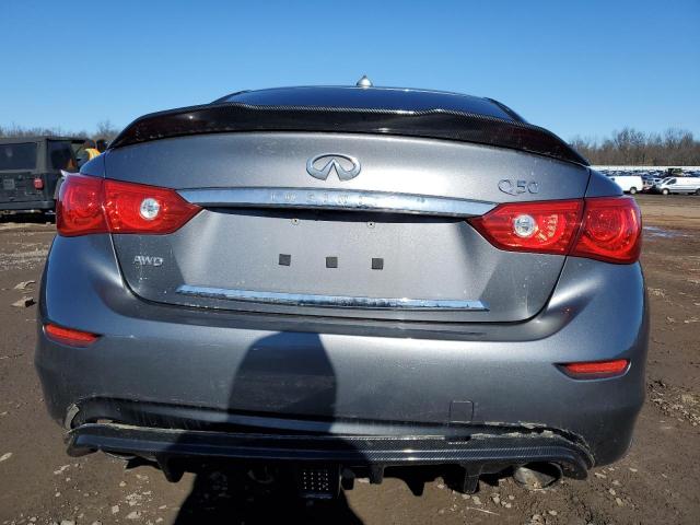 JN1EV7AR0GM342678 - 2016 INFINITI Q50 PREMIUM GRAY photo 6