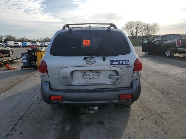 KM8SC13E86U040269 - 2006 HYUNDAI SANTA FE GLS SILVER photo 6