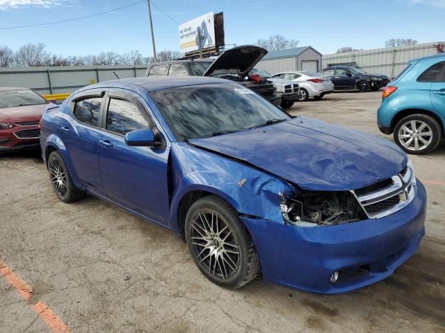 1C3CDZEG0CN253083 - 2012 DODGE AVENGER SXT BLUE photo 4