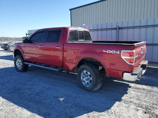 1FTFW1EV9AFD52768 - 2010 FORD F150 SUPERCREW RED photo 2