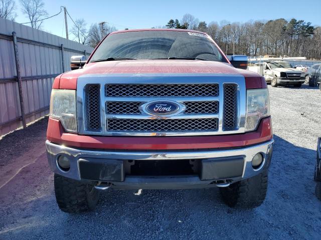 1FTFW1EV9AFD52768 - 2010 FORD F150 SUPERCREW RED photo 5
