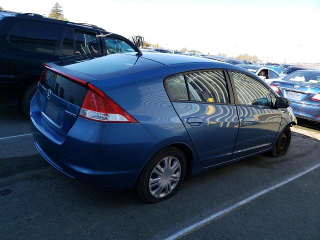 JHMZE2H51AS027684 - 2010 HONDA INSIGHT LX BLUE photo 3