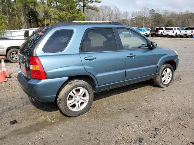 KNDJF723757100517 - 2005 KIA SPORTAGE TURQUOISE photo 3