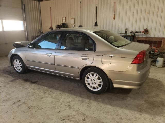 2HGES16535H545302 - 2005 HONDA CIVIC LX TAN photo 2