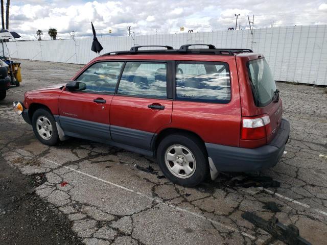JF1SF63501H730436 - 2001 SUBARU FORESTER L RED photo 2