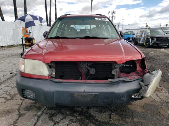 JF1SF63501H730436 - 2001 SUBARU FORESTER L RED photo 5