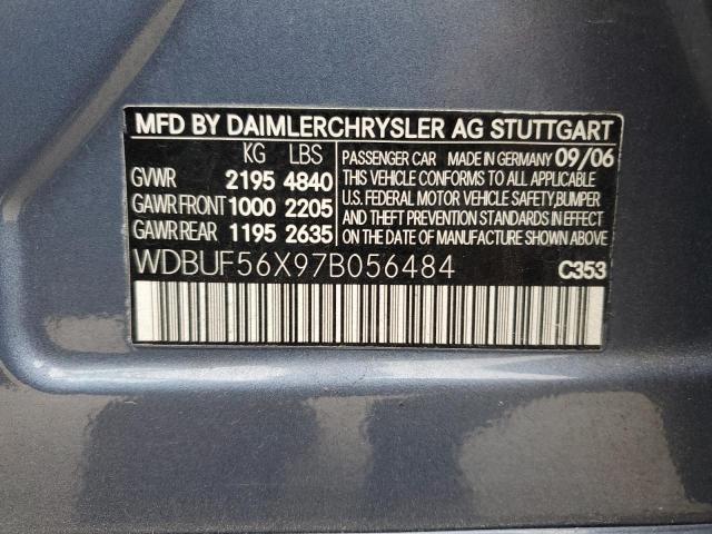 WDBUF56X97B056484 - 2007 MERCEDES-BENZ E 350 GRAY photo 13