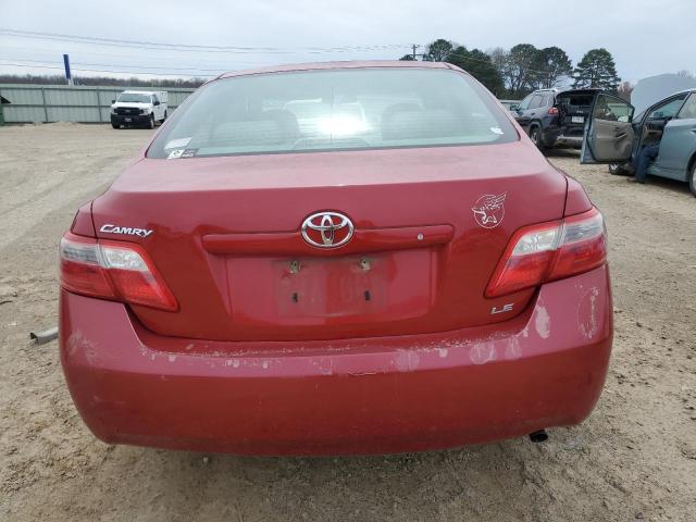 4T1BE46K39U348368 - 2009 TOYOTA CAMRY BASE RED photo 6