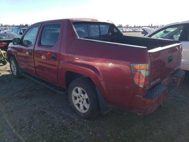 2HJYK16296H528504 - 2006 HONDA RIDGELINE RT RED photo 2