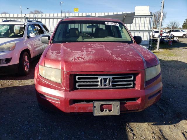 2HJYK16296H528504 - 2006 HONDA RIDGELINE RT RED photo 5