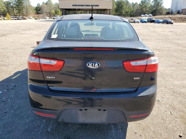 KNADM4A32E6378666 - 2014 KIA RIO LX BLACK photo 6