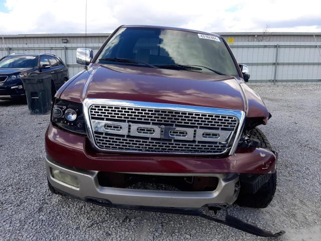 1FTPW14514KC66629 - 2004 FORD F150 SUPERCREW BURGUNDY photo 5