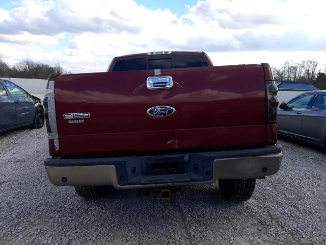 1FTPW14514KC66629 - 2004 FORD F150 SUPERCREW BURGUNDY photo 6