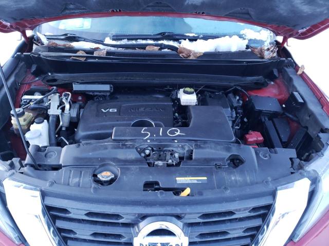 5N1DR2MM1HC658772 - 2017 NISSAN PATHFINDER S RED photo 12